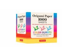 Origami Paper Color Bursts 1,000 sheets 4" (10 cm) : Tuttle Origami Paper: Double-Sided Origami Sheets Printed with 12 Different Designs (Instructions Included)