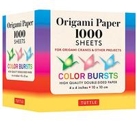 Origami Paper Color Bursts 1,000 sheets 4" (10 cm)