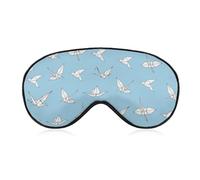 Origami Paper Crane Pattern Eye Sleep Mask,Super Soft Eye Masks with Adjustable Strap,Ultimate Sleeping Aid,Blindfold,Relax & Relieve Your Fatigue,Puffy Eyes