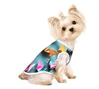 Origami Paper Crane Print Dog Shirt Summer Lightweight Pet T Shirts Soft Breathable Stretchy Cats Dogs Tee Shirt