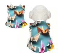 origami paper crane Print Pet Breathable Sleeveless Skirt L