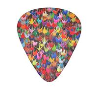 Origami Paper Cranes 12 Pack Guitar Picks Guitar Plectrums for Electric Acoustic Bass Guitarï¼ˆSpec 0.46 0.71 0.96mmï¼‰
