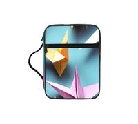 Origami Paper Cranes Print Bible Storage Bag For Men Women Waterproof Religious Organizer Scripture Holder