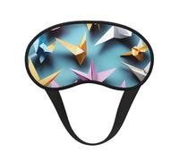 Origami Paper Cranes Print Comfort Eye Mask for Sleeping Light Blocking Nap for Travel Yoga Camping Night Rest