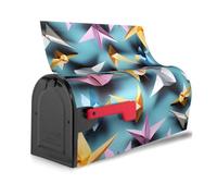 Origami Paper Cranes Print Decorative Waterproof Mailbox Cover Magnetic Mailbox Wraps Cute Festive Home Decor