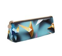 Origami Paper Cranes Print Triangular Pencil Case Stationery Organizer Pouch Daily Travel Office Accessory