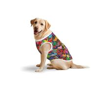 Origami Paper Cranesprint Large Pets Vest Breathable Sleeveless Tank Top Apparel Cozy Lightweight T-Shirt