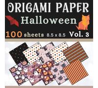 Origami Paper Halloween: Halloween Themed decorative sheets for origami , scrapbooking, and creative projects.