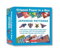 Origami Paper in a Box - Japanese Patterns: 192 Sheets of Tuttle Origami Paper: 6x6 Inch Origami Paper Printed with 10 Different Patterns: 32-page Instructional Book of 4 Projects