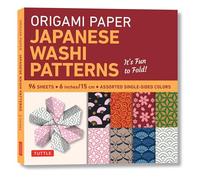 Origami Paper: Japanese Washi Patterns: Perfect for Class Projects and Modular Origami: Tuttle Origami Paper: Origami Sheets Printed with 8 Different Patterns: Instructions for 7 Projects Included