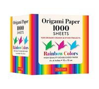 Origami Paper Rainbow Colors 1,000 sheets 4" (10 cm): Tuttle Origami Paper: High-Quality Double-Sided Origami Sheets Printed with 12 Different ... ... ... (Instructions for Origami Crane Included)