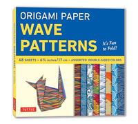 Origami Paper - Wave Patterns - 6 3/4 inch - 48 Sheets: Tuttle Origami Paper: Origami Sheets Printed with 8 Different Designs: Instructions for 8 Projects Included