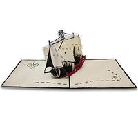 Origami Pirate Sailing Greeting Card