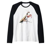 Origami Praying Mantis Japanese Cherry Blossoms T Japan Raglan Baseball Tee