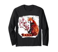Origami Red Panda Kawaii Kimono Little Pandas Cat Bears Long Sleeve T-Shirt