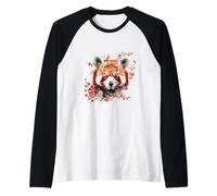 Origami Red Panda Kawaii Kimono Little Pandas Cat Bears Raglan Baseball Tee