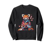Origami Red Panda Kimono Kawaii Little pandas Cat bear Sweatshirt