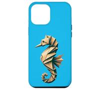 Origami Seahorse Design: Unique, Colorful Sea Life Art Case for iPhone 12 Pro Max