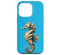 Origami Seahorse Design: Unique, Colorful Sea Life Art Case for iPhone 13 Pro