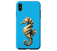 Origami Seahorse Design: Unique, Colorful Sea Life Art Case for iPhone XS Max
