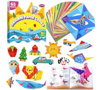 Origami Set for Kids 6-12,Funtopia 130 Sheets Origami Paper with 65 Pattern