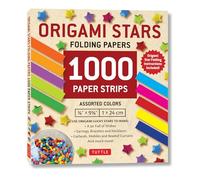 Origami Star Papers 1000 Paper Strips in Assorted Colours (Origami Paper): 10 colors - 1000 sheets - Easy Instructions for Origami Lucky Stars