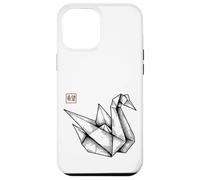 Origami Swan Hope Kanji Stamp Case for iPhone 12 Pro Max