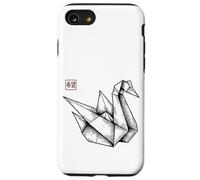 Origami Swan Hope Kanji Stamp Case for iPhone SE (2020) / 7/8