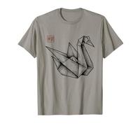 Origami Swan Hope Kanji Stamp T-Shirt