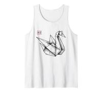 Origami Swan Hope Kanji Stamp Tank Top