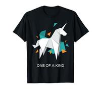 Origami Unicorn Geometric Minimalist Graphic T-Shirt