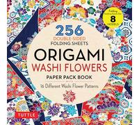 Origami Washi Flowers Paper Pack Book