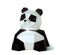 ORIGAMIPLANET 3D Panda Lanlan Origami Paper Craft Kit, Fun DIY Pre-Cut 3D Paper Art Model for Teens & Adults, Easy Handmade Animal Figurine Sculpture Gift Set for Bookshelf Decoration