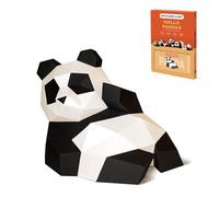 ORIGAMIPLANET 3D Panda Xingxing Origami Paper Craft Kit, Fun DIY Pre-Cut 3D Paper Art Model for Teens & Adults, Easy Handmade Animal Figurine Sculpture Gift Set for Bookshelf Decoration