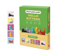 ORIGAMIPLANET Hello Kittens 3D Origami Paper Craft Gift Set-5 pcs, Cute Cat Pre-Cut Origami Kit, Animal Paper Sculpture Kit for Teens & Adults, Home Decor DIY Art Gift for Birthday, Family Activity