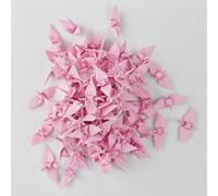 Origamipolly Pink 100 Handmade Folded Origami Paper Cranes, 1.5x1.5 inch, Wedding, Party Decorations
