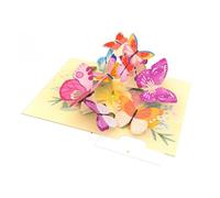 Origamo Pop-Up Greeting Card Butterflies - Handmade 3D Design, Vibrant Colours, Heartfelt Sentiments, Anniversary, Eco-Friendly, Exquisite Craftsmanship, Birthday, Mother's Day