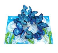 Origamo Pop-Up Greeting Card Butterfly Wish - Handmade Vibrant Butterflies, Artistic Design, Heartfelt Expression, Eco-Friendly, Cherished Keepsake, Thinking Of You, Birthday Card