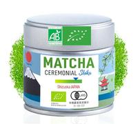 ORIGEENS ORGANIC CEREMONIAL GRADE MATCHA "SHIKA" - Japanese Matcha from Shizuoka - Latte/Usucha - Green Tea Powder Ceremonial Grade 30g Tin
