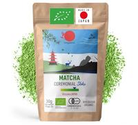ORIGEENS ORGANIC CEREMONIAL GRADE MATCHA "SHIKA" - Japanese Matcha from Shizuoka - Latte/Usucha - Matcha Green Tea Powder Ceremonial Grade 30g Refill Bag