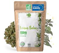 ORIGEENS ORGANIC LEMON BALM TEA BIO 100gr | Herbal tea for Digestion and Relaxation | Organic Melissa leaves - Lemon Balm tea loose