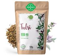 ORIGEENS ORGANIC TULSI TEA 100g | DRIED HOLY BASIL LEAVES | Loose leaf holy basil theine-free, Anti-stress herbal tea