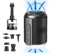 Origem Electric Air Pump, 5.2 KPa Portable Mini Air Pump Rechargeable Battery Powered Inflator Deflator with Camping Lantern for Pool Floats Boats Sleeping Pads Inflatable Toys