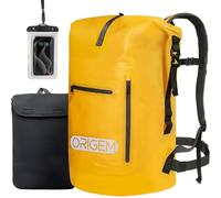 Origem Waterproof Backpack, 35L/55L/85L Dry Bag Rucksack Roll Top with Padded Back Panel and shoulder Straps & Waterproof Phone Bag & Laptop Case, Waterproof Bag for Paddleboarding, Swimming, Kayaking