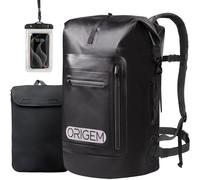 Origem Waterproof Backpack, 35L/55L/85L Dry Bag Rucksack Roll Top with Padded Back Panel and shoulder Straps & Waterproof Phone Bag & Laptop Case, Waterproof Bag for Paddleboarding, Swimming, Kayaking