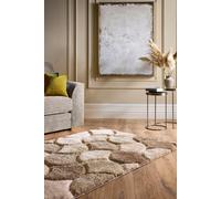Origin 3D Scallop Neutral in Natural | Size: 120 cm x 170 cm Origin Natural 120 cm x 170 cm