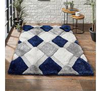 Origin 3D Sculptured Rug Navy