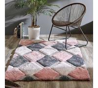 Origin 3D Sculptured Rug Petrol Blu