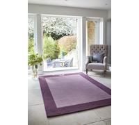 Origin 'Borders' Rug in Mauve | Size: 200 cm x 290 cm Origin Mauve 200 cm x 290 cm