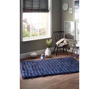 Origin 'Carved Glamour' Rug in Navy | Size: 120 cm x 170 cm Origin Navy 120 cm x 170 cm